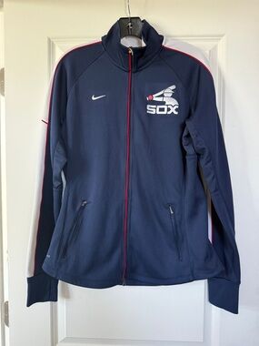Nike Navy, White & Red SOX Full-Zip Women's Jacket